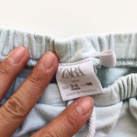 Zara blue cotton ruffle hem shorts VGUC 2/3T - Picture 4 of 5